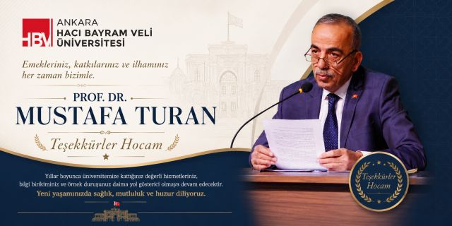 PROF. DR . MUSTAFA TURAN EMEKLİ OLDU